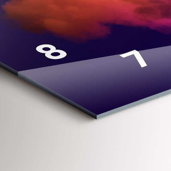 Horizontale Uhr mit motiv 3D Rauch abstrakt