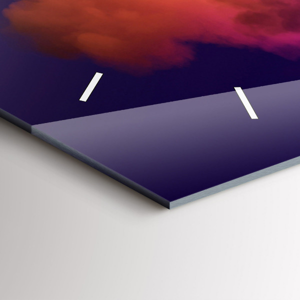 Horizontale Uhr mit motiv 3D Rauch abstrakt