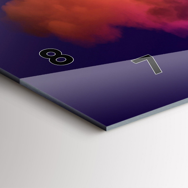 Horizontale Uhr mit motiv 3D Rauch abstrakt