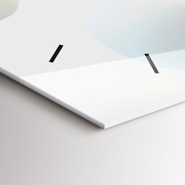 Horizontale Uhr mit motiv Bälle abstrakt