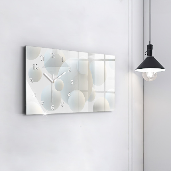 Horizontale Uhr mit motiv Bälle abstrakt