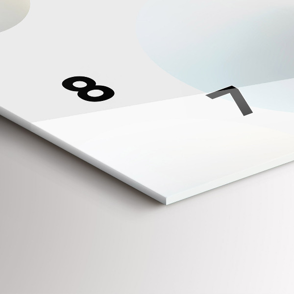 Horizontale Uhr mit motiv Bälle abstrakt