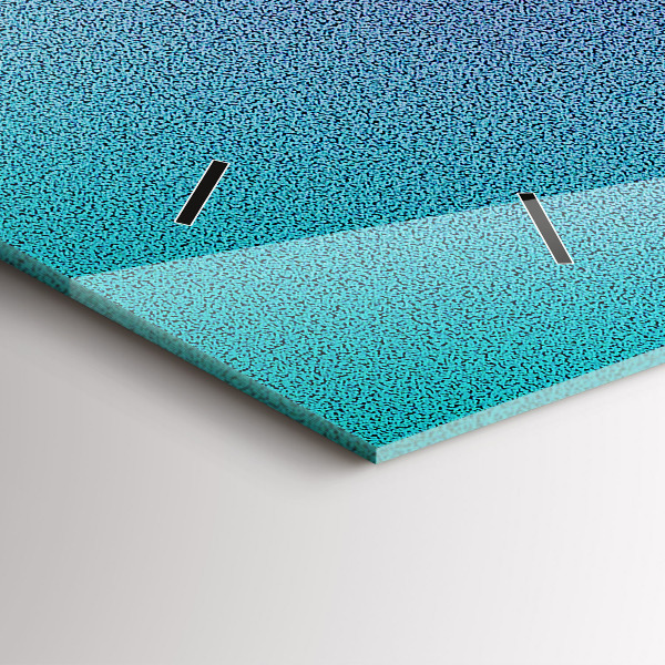 Horizontale Uhr mit motiv Muster mit Farbverlauf