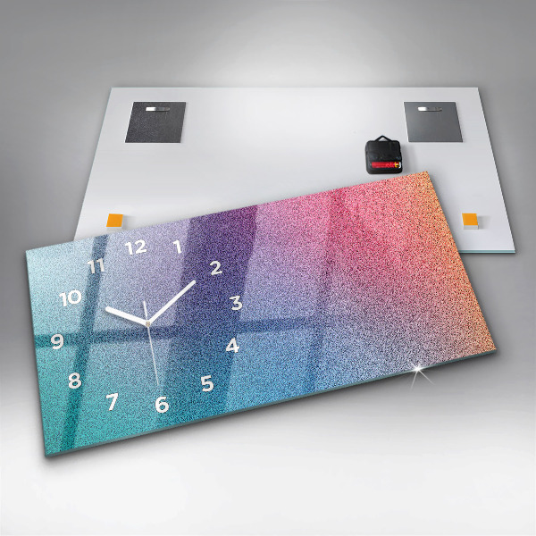 Horizontale Uhr mit motiv Muster mit Farbverlauf