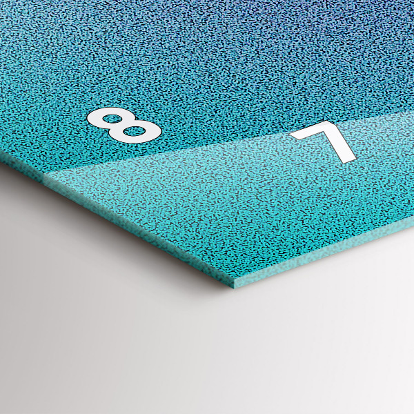 Horizontale Uhr mit motiv Muster mit Farbverlauf