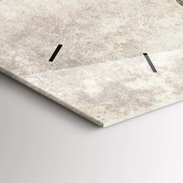 Horizontale Uhr Weltkarte Zeitung