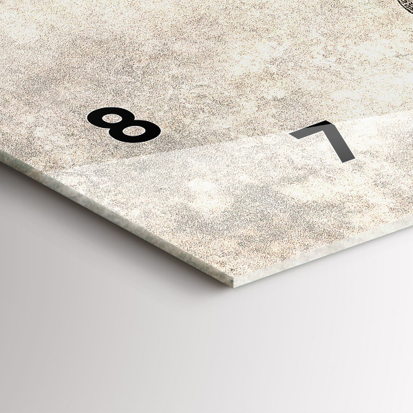 Horizontale Uhr Weltkarte Zeitung