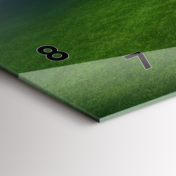 Horizontale Uhr mit motiv Fußballfeld