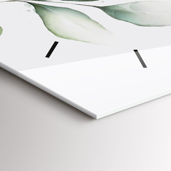 Horizontale Uhr mit motiv Abstrakte Blätter