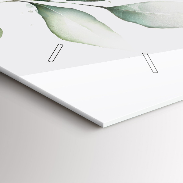 Horizontale Uhr mit motiv Abstrakte Blätter