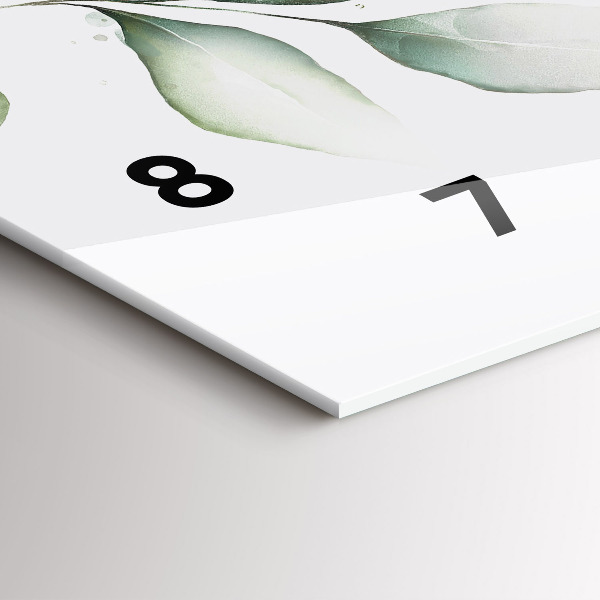 Horizontale Uhr mit motiv Abstrakte Blätter