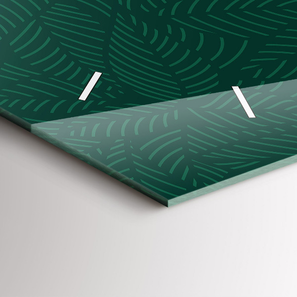 Horizontale Uhr Muster aus Blättern