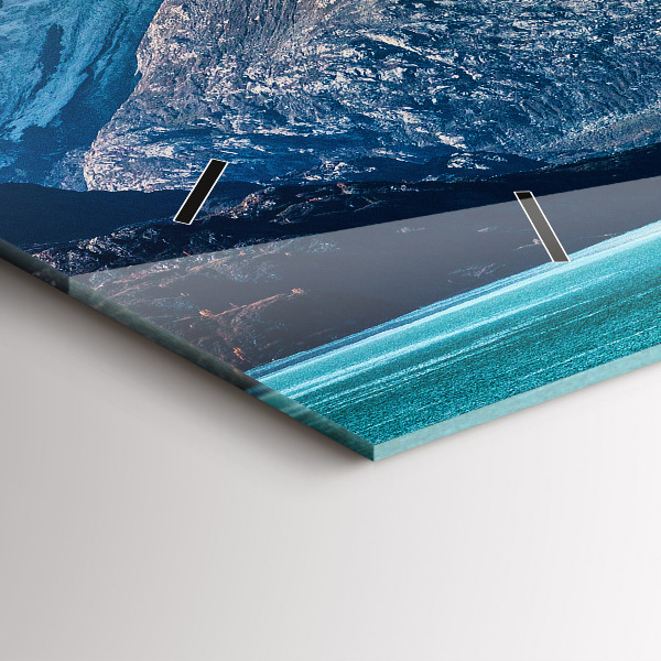 Horizontale Uhr mit motiv Walfisch Wasser