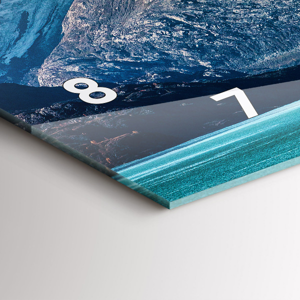 Horizontale Uhr mit motiv Walfisch Wasser