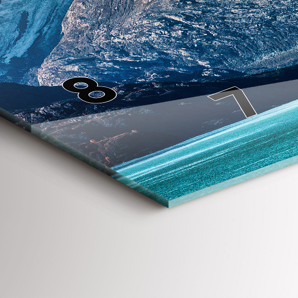 Horizontale Uhr mit motiv Walfisch Wasser