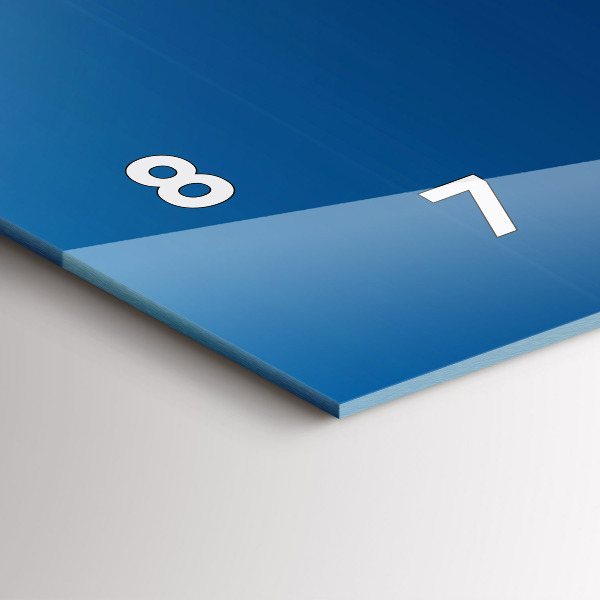 Horizontale Uhr mit motiv Ornamentale Abstraktion