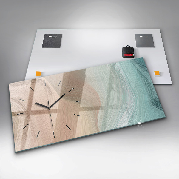 Horizontale Uhr Abstraktion einer Welle