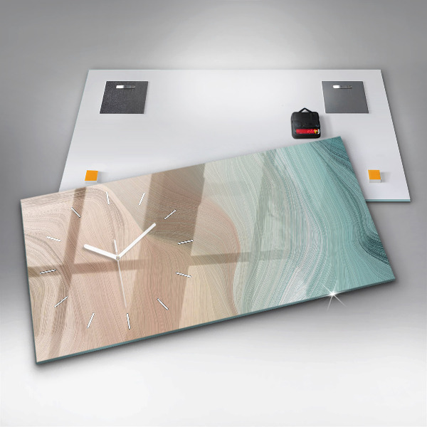 Horizontale Uhr Abstraktion einer Welle