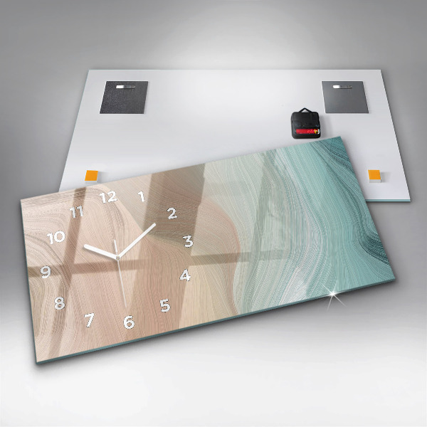 Horizontale Uhr Abstraktion einer Welle