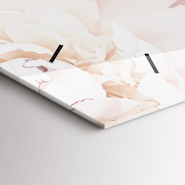 Horizontale Uhr mit motiv Pfingstrosenblüten