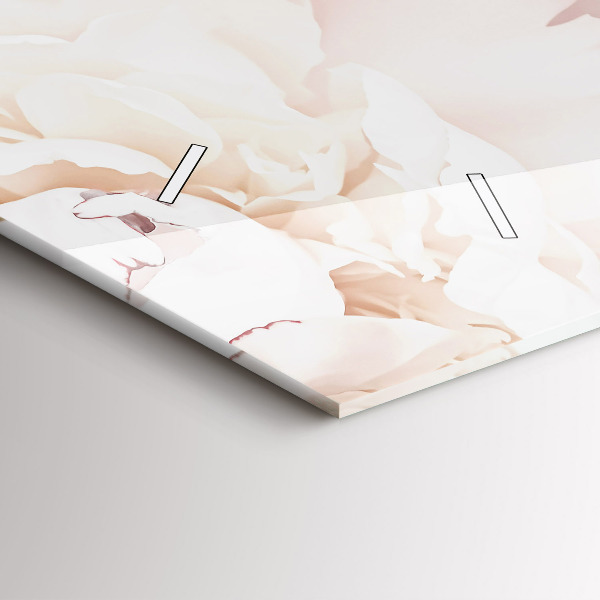 Horizontale Uhr mit motiv Pfingstrosenblüten