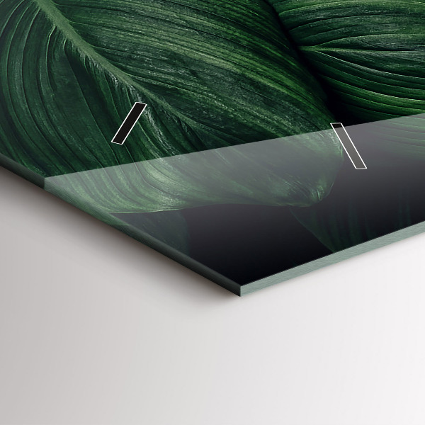 Horizontale Uhr Tropische Monstera