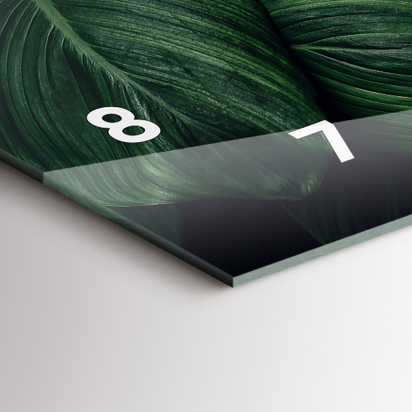 Horizontale Uhr Tropische Monstera