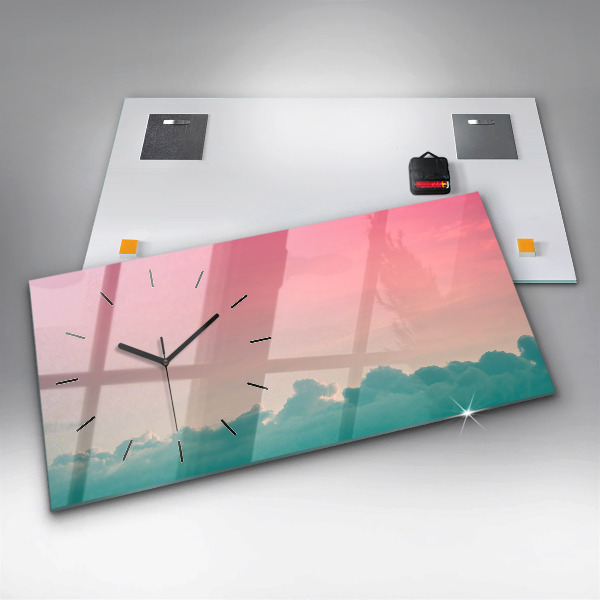 Horizontale Uhr Himmel mit Farbverlauf