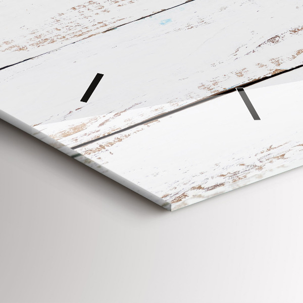 Horizontale Uhr Hölzerne Bretter