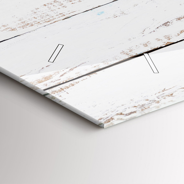 Horizontale Uhr Hölzerne Bretter