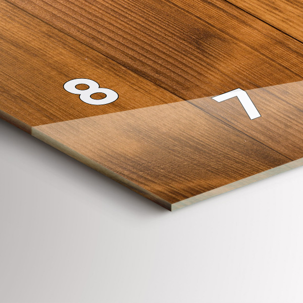 Horizontale Uhr Hölzerne Bretter