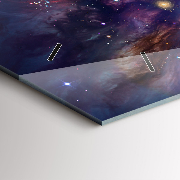 Horizontale Uhr Galaxie Welt