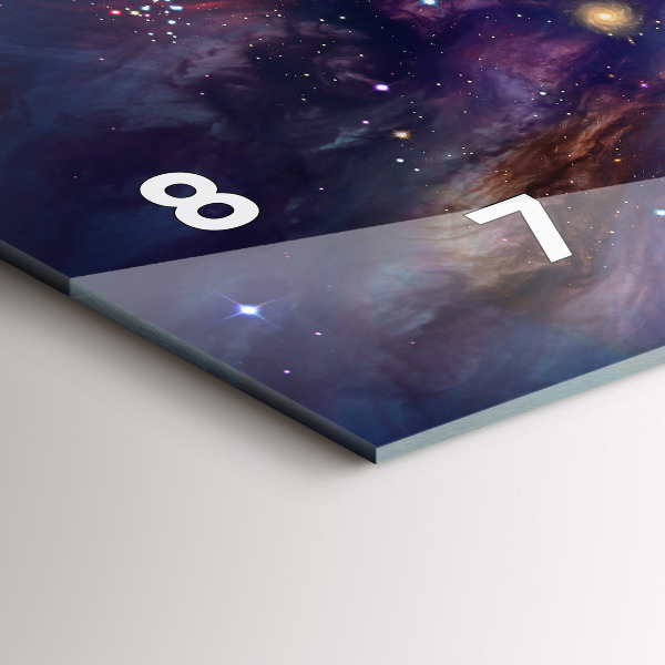 Horizontale Uhr Galaxie Welt