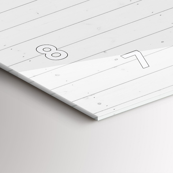 Horizontale Uhr Holzplatten Muster