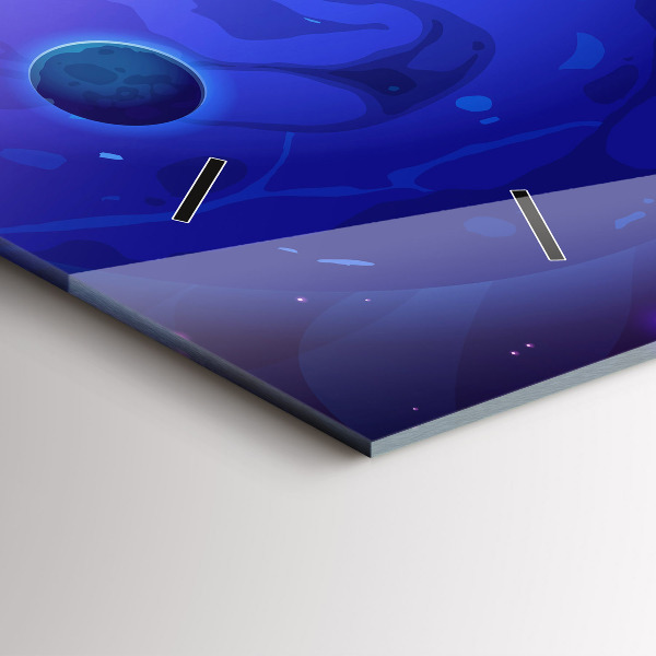 Horizontale Uhr mit motiv Galaxie der Planeten