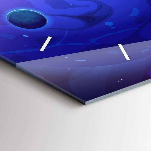 Horizontale Uhr mit motiv Galaxie der Planeten