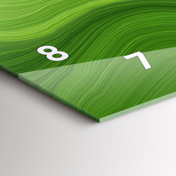 Horizontale Uhr mit motiv Moderne Wellen