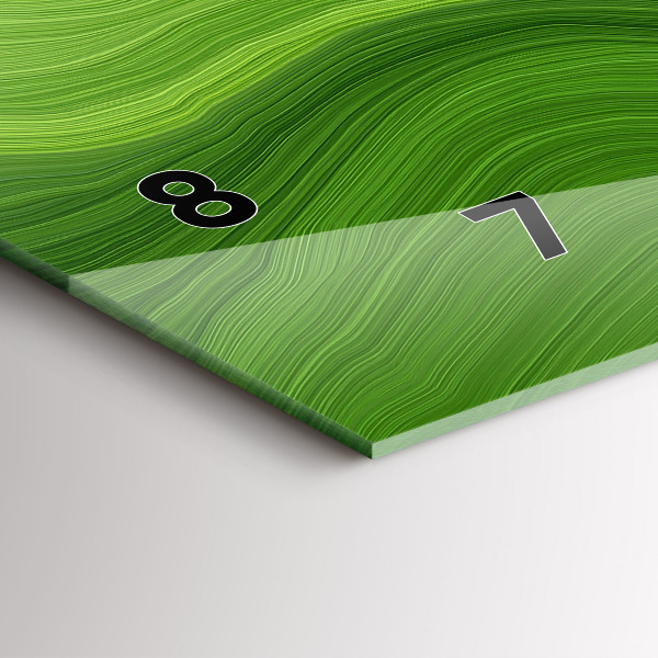 Horizontale Uhr mit motiv Moderne Wellen