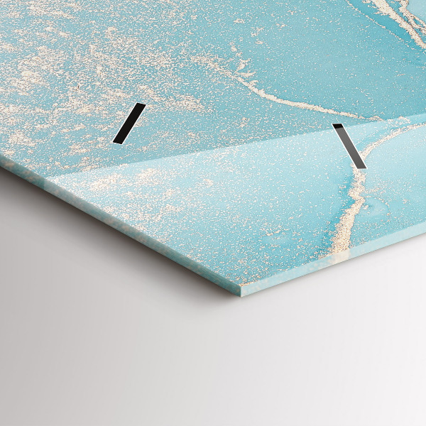 Horizontale Uhr Dekorativer Marmor