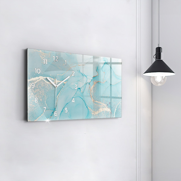 Horizontale Uhr Dekorativer Marmor