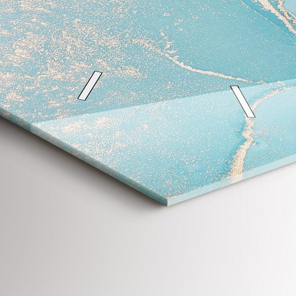 Horizontale Uhr Dekorativer Marmor