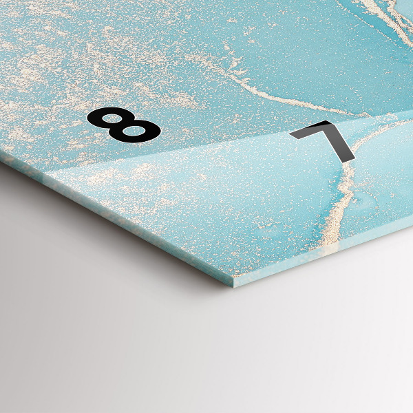 Horizontale Uhr Dekorativer Marmor