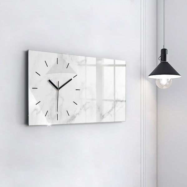 Horizontale Uhr mit motiv Marmor