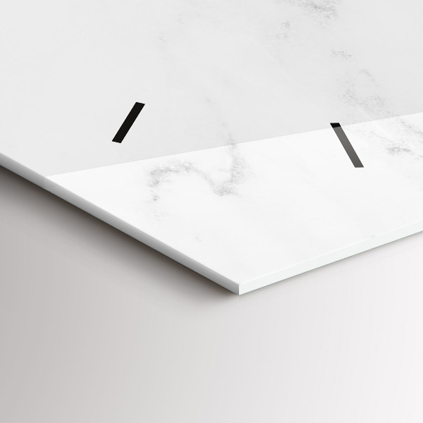 Horizontale Uhr mit motiv Marmor