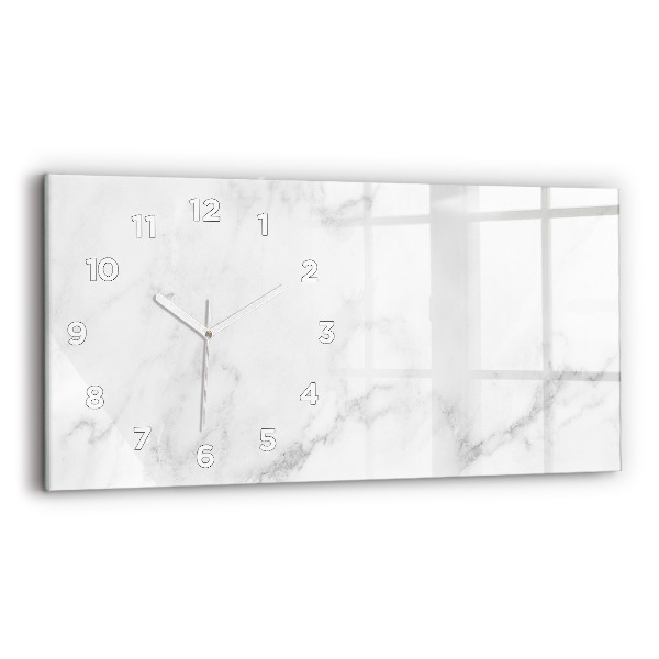Horizontale Uhr mit motiv Marmor