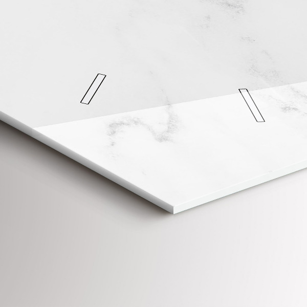 Horizontale Uhr mit motiv Marmor