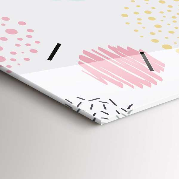 Horizontale Uhr mit motiv Geometrisches Muster