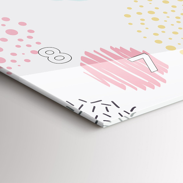 Horizontale Uhr mit motiv Geometrisches Muster