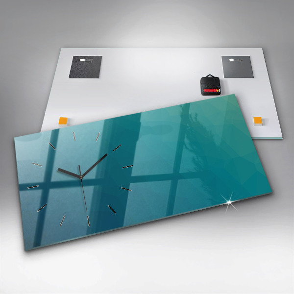 Horizontale Uhr mit motiv Marine Abstraktion