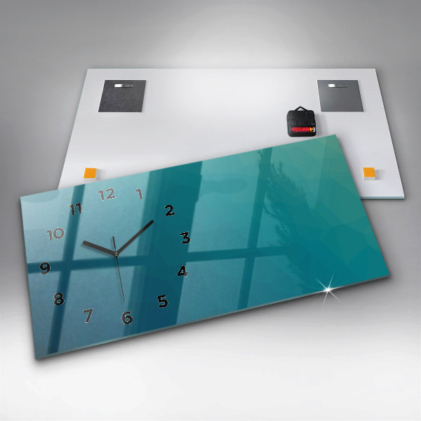 Horizontale Uhr mit motiv Marine Abstraktion